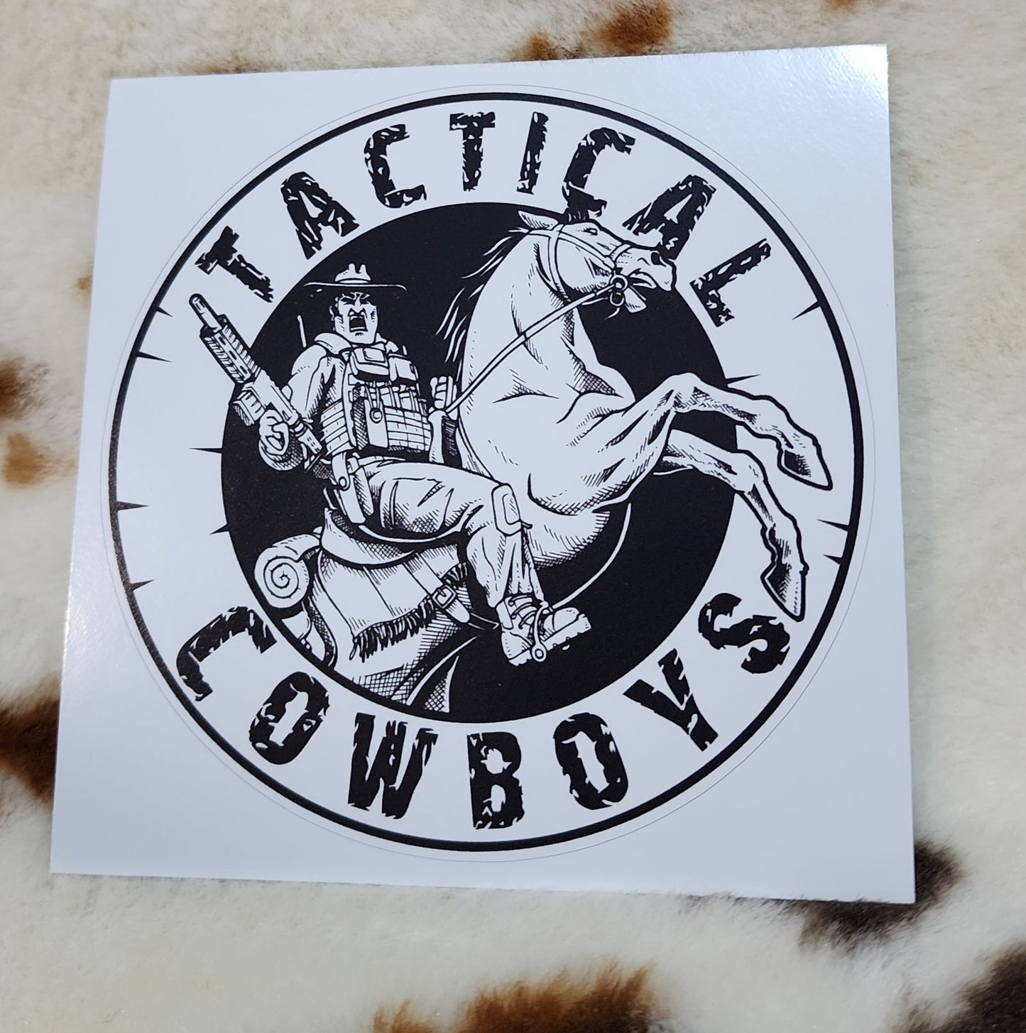 Tac Cowboys Sticker 130mm x 90mm