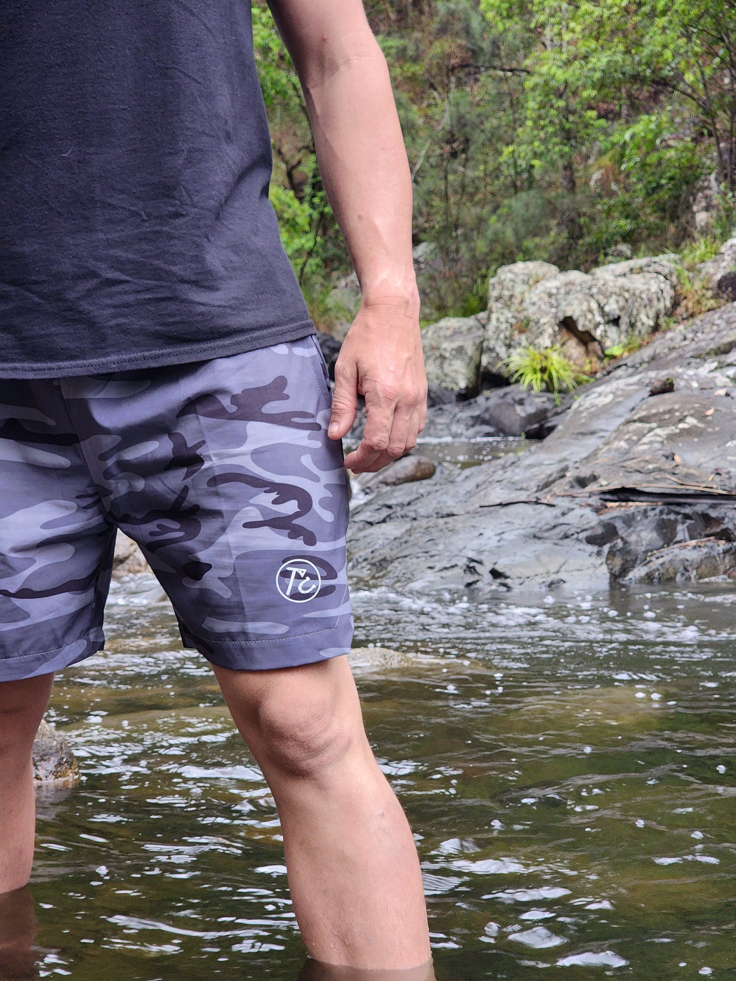 Tac Cowboys Camo Gym Shorts
