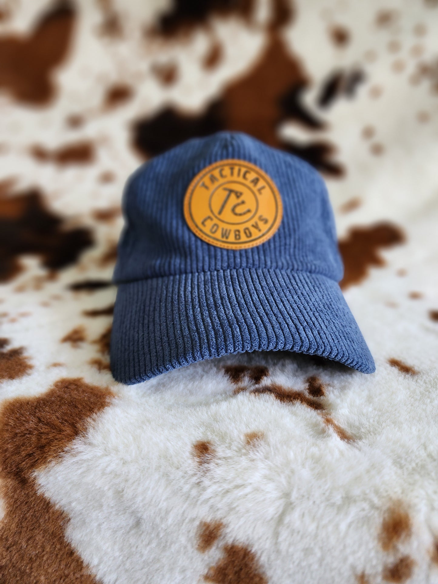 Navy Blue Corduroy Cap