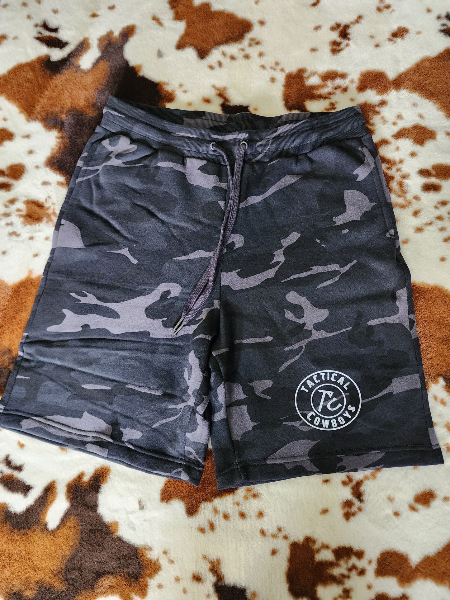 Tac Cowboys Black Camo Shorts