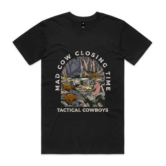 Mad Cow Closing Time - Mens T-Shirt