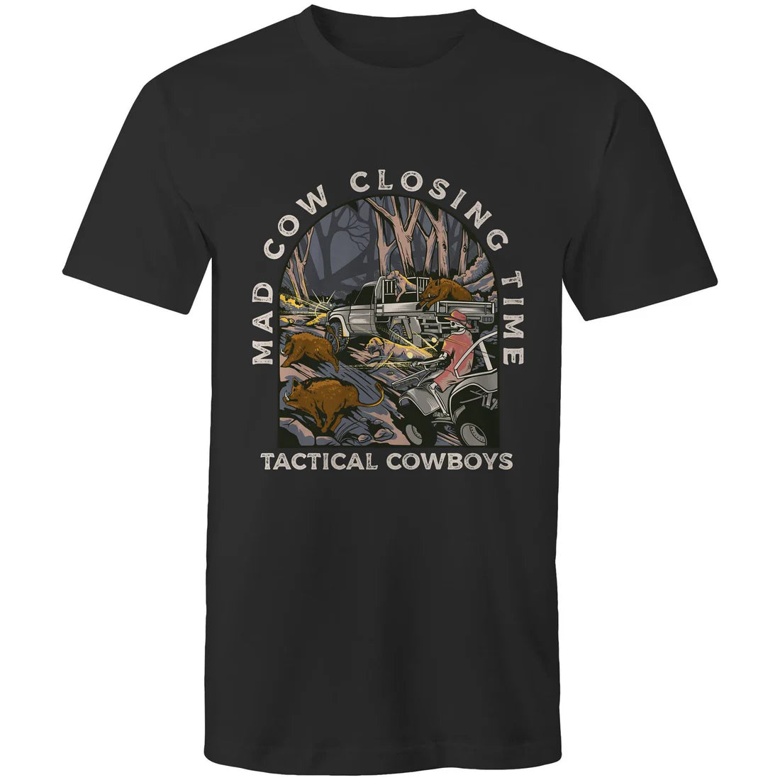 Mad Cow Closing Time - Mens T-Shirt