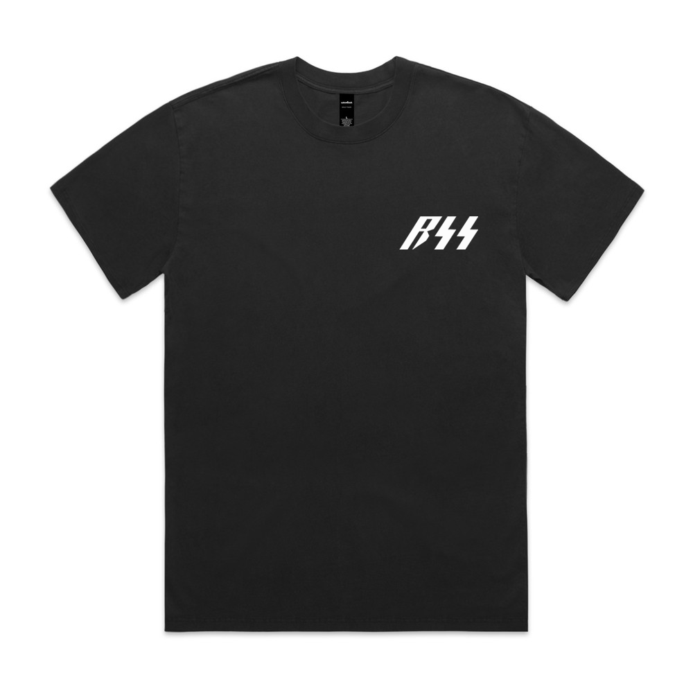 RSS Silent/Violent T - Shirt Unisex (Faded Black Heavy)