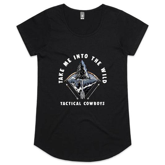 Take Me Into The Wild - Womens Scoop Neck T-Shirt