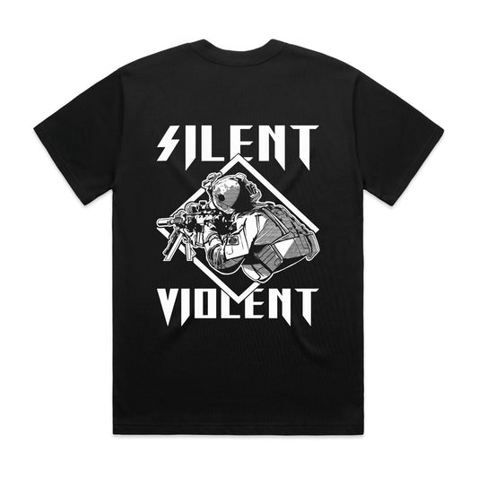 RSS Silent/Violent T - Shirt Unisex Heavy Tee